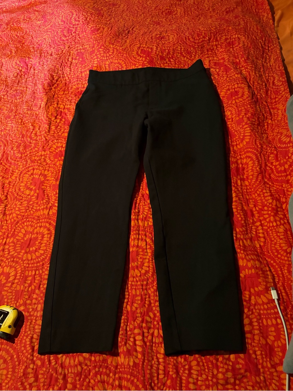 SPANX Black Pull-On Straight Leg  Pants XL